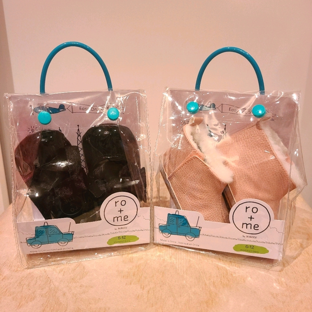 2 pairs of Ro + Me Baby Girl Shoes
